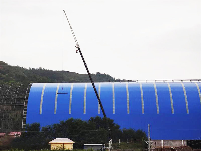 峨眉山煤棚網(wǎng)架工程